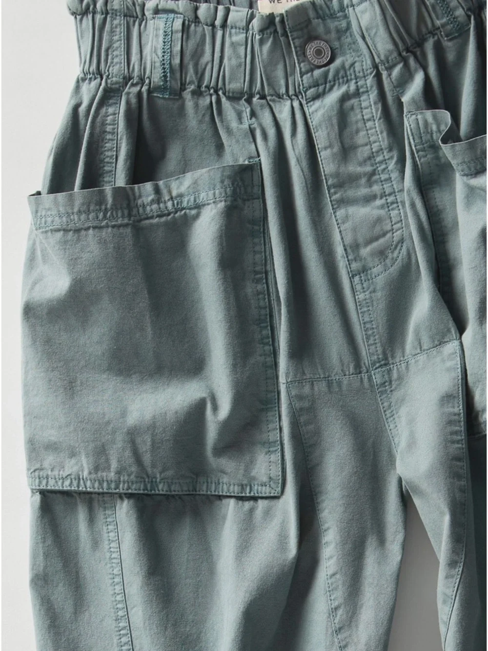 Free peopleLight Green Wide Cargo pants - Picture 7 of 12